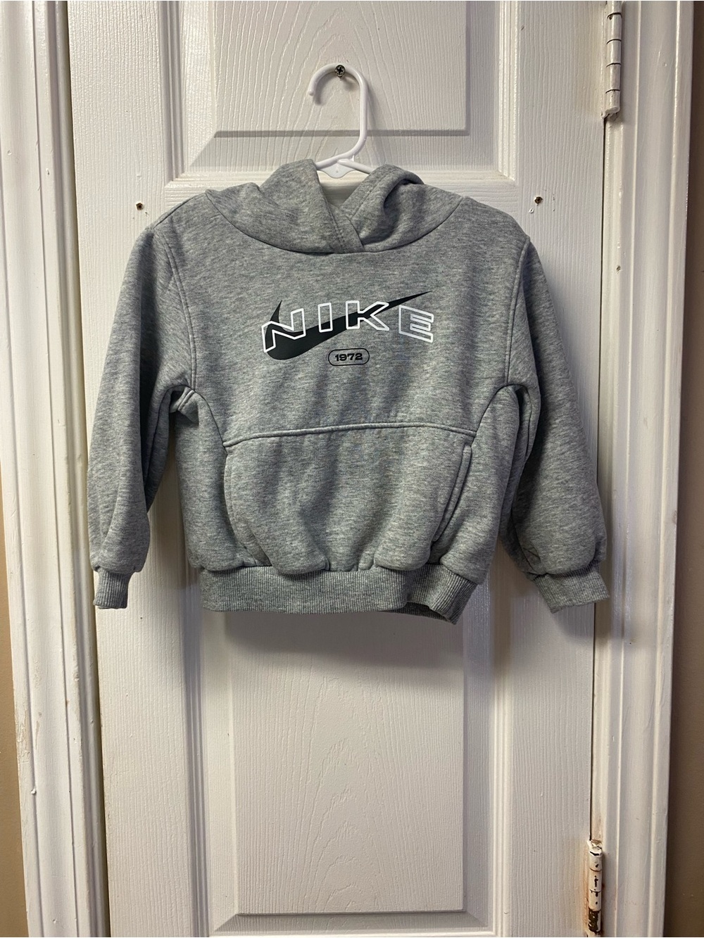 Nike Kids Grey Logo Pullover Hoodie